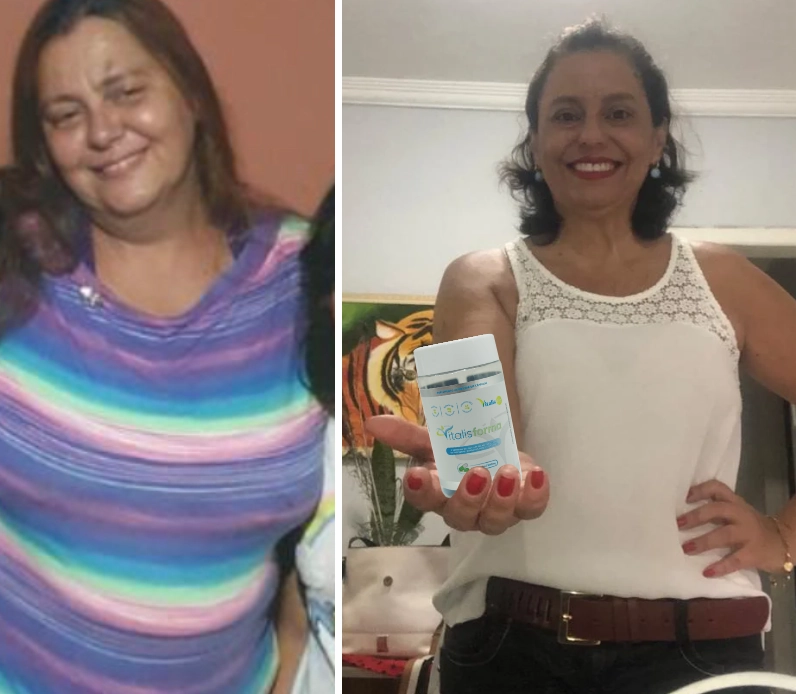 Verônica, 51 anos: "Com a menopausa, engordei muito. O Vitalis foi um achado, já emagreci 14 quilos, em menos de 3 meses!