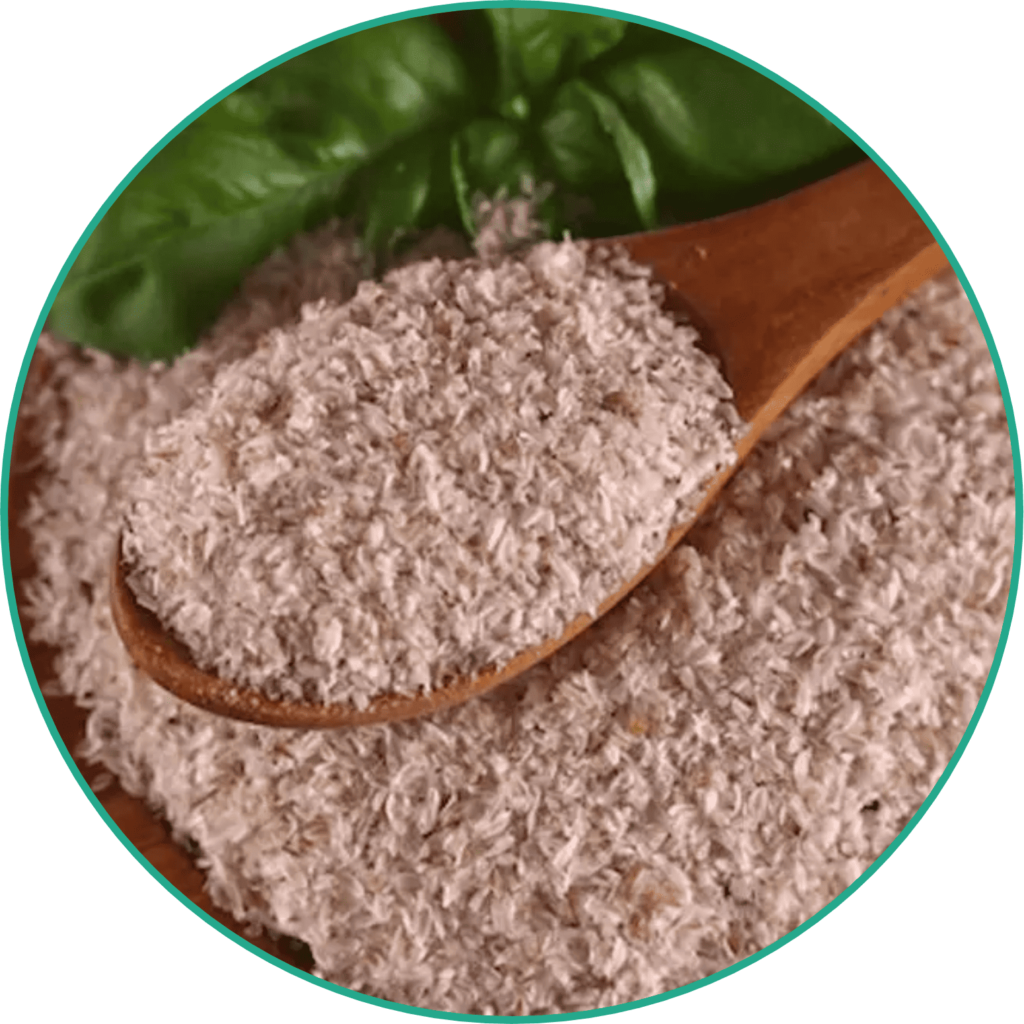 O Psyllium é uma fibra solúvel que se expande no estômago, proporciona saciedade, auxiliando no controle do apetite, melhorando a digestão e regulando o trânsito intestinal.